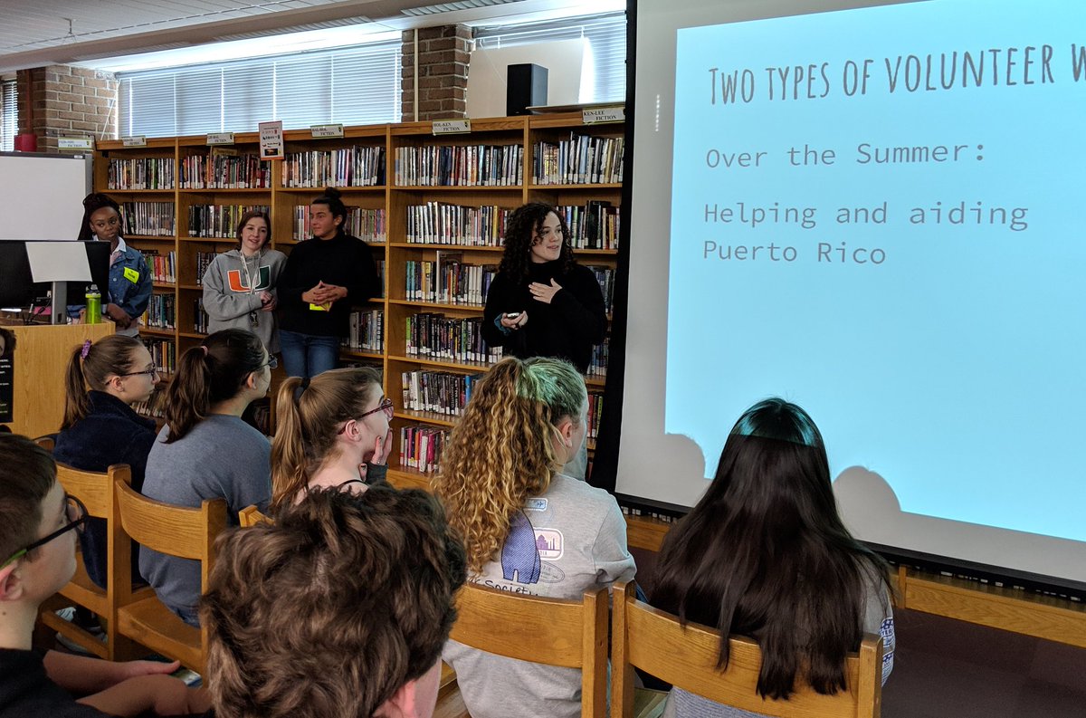 WissinkAMSB's tweet photo. Thank you Abby, Tara and Alejandra!  We appreciated hearing how you are giving back to our local community! #AR5 @AmityMSBethany @MsBenton19 @DowlingAMSB @AMSBLab35 https://t.co/L0MZvWLIsa