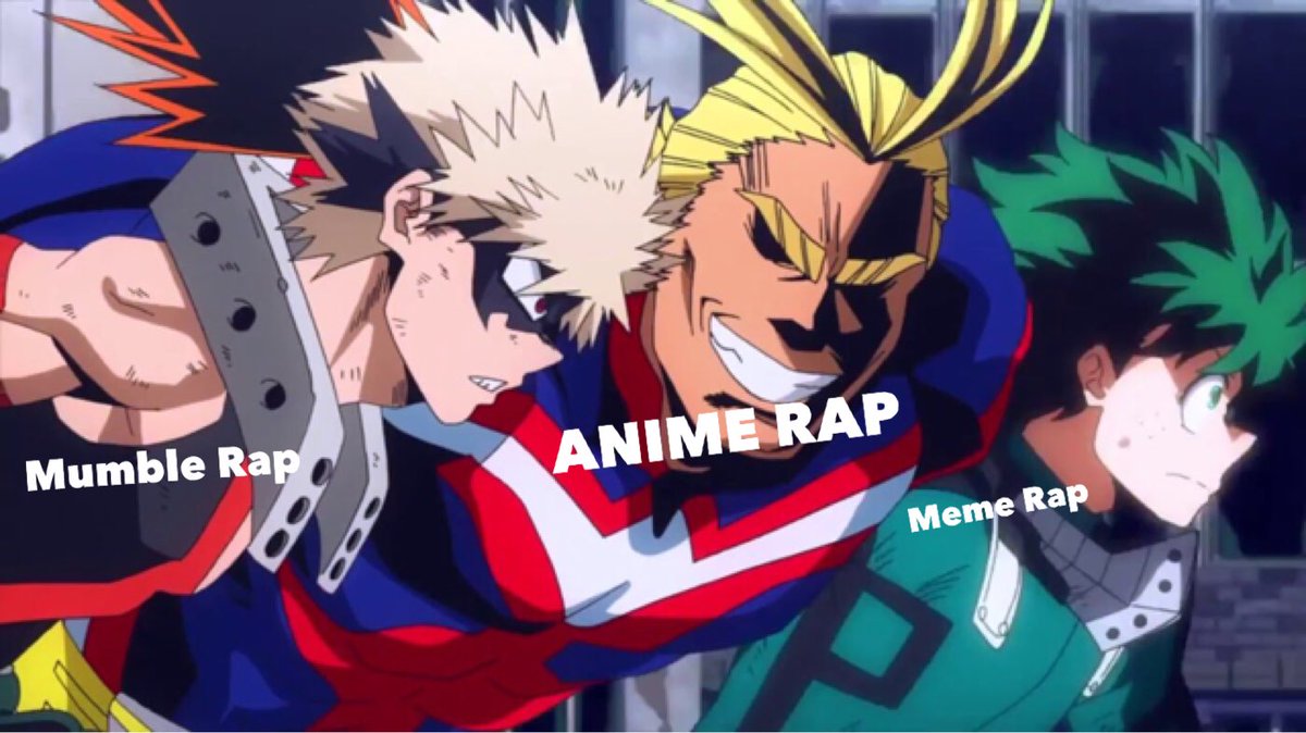 ANIMERAPPERS's tweet image. “I’M HERE” - All Might #AnimeRap
