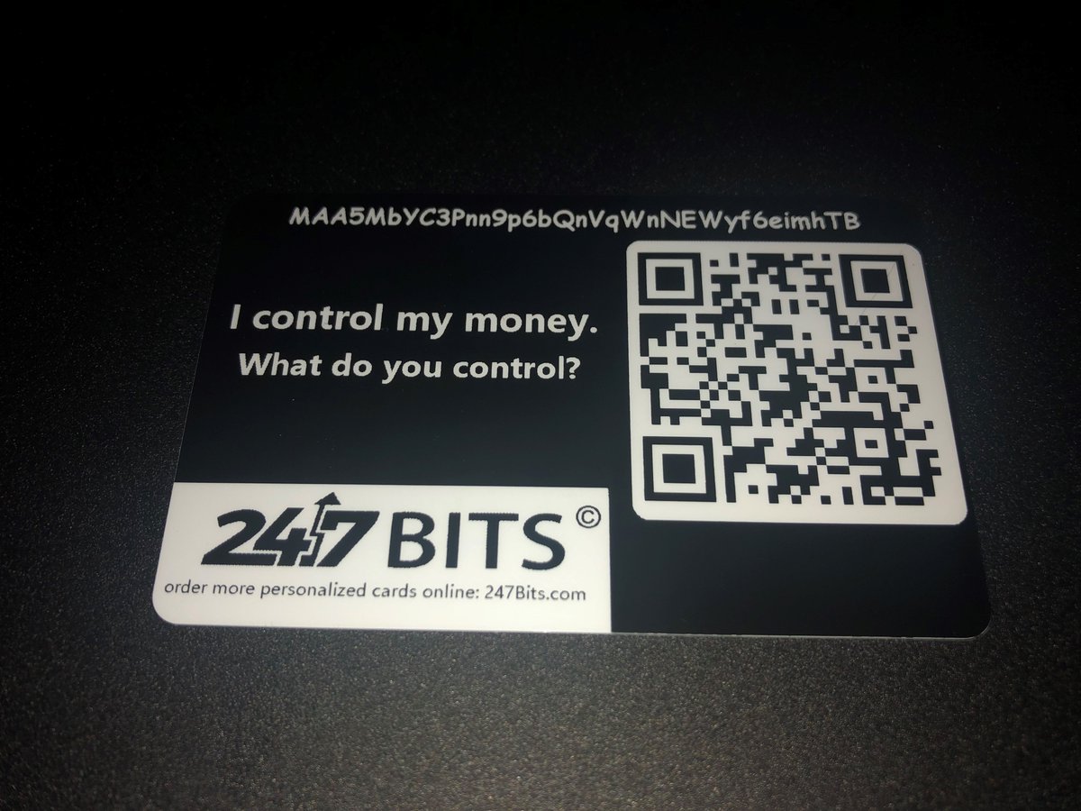 My custom deposit only cards have arrived from @247BitsHQ and I gotta say they are very very satisfying! Great quality and handy to have! Extremely helpful if any issues come about and they resolve it quickly and in a  friendly manner!
#Digibyte $DGB #Bitcoin $BTC #Litecoin $LTC