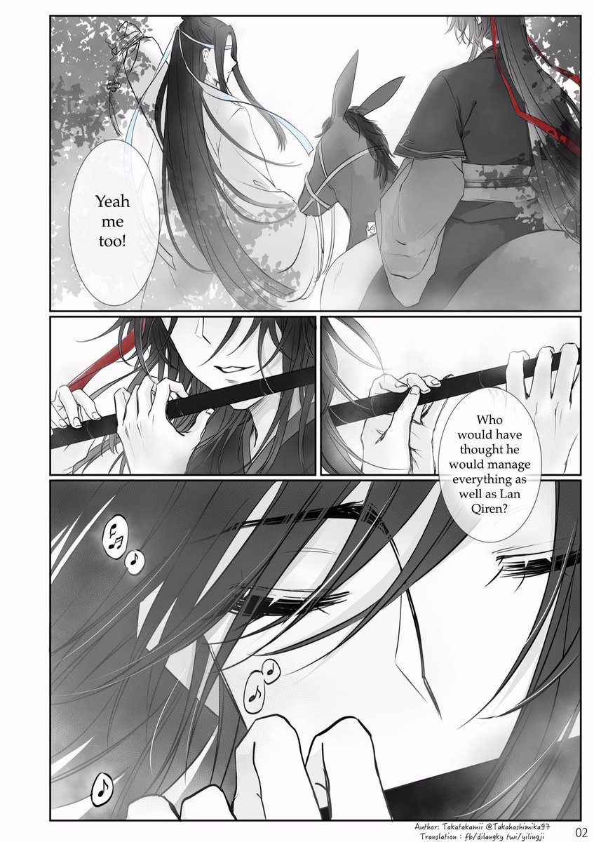 yilingji's tweet photo. "Wang Xian" 1 (ongoing)
By Takatakamii @Takahashimika97
Translated with permission (thank you so much 🥰) #魔道祖师 #忘羡

Young WY &amp; LZ are so sweet here! Yet the first thing I thought of was "wow LZ u so young yet already thinking naughty things about Wifi? Tsk tsk" 😝 https://t.co/i4LVpH9cKE