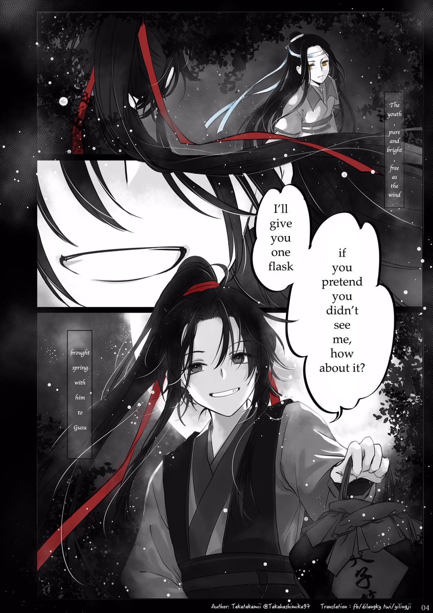 yilingji's tweet photo. "Wang Xian" 1 (ongoing)
By Takatakamii @Takahashimika97
Translated with permission (thank you so much 🥰) #魔道祖师 #忘羡

Young WY &amp; LZ are so sweet here! Yet the first thing I thought of was "wow LZ u so young yet already thinking naughty things about Wifi? Tsk tsk" 😝 https://t.co/i4LVpH9cKE
