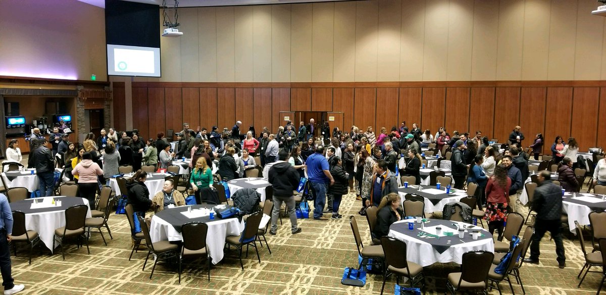 NWRESD_PL_Team's tweet photo. Parents and educators gather for the closing session of the 2019 Oregon Association for Comprehensive Education Conference in Grand Ronde, Oregon. https://t.co/wXlTH2LObz