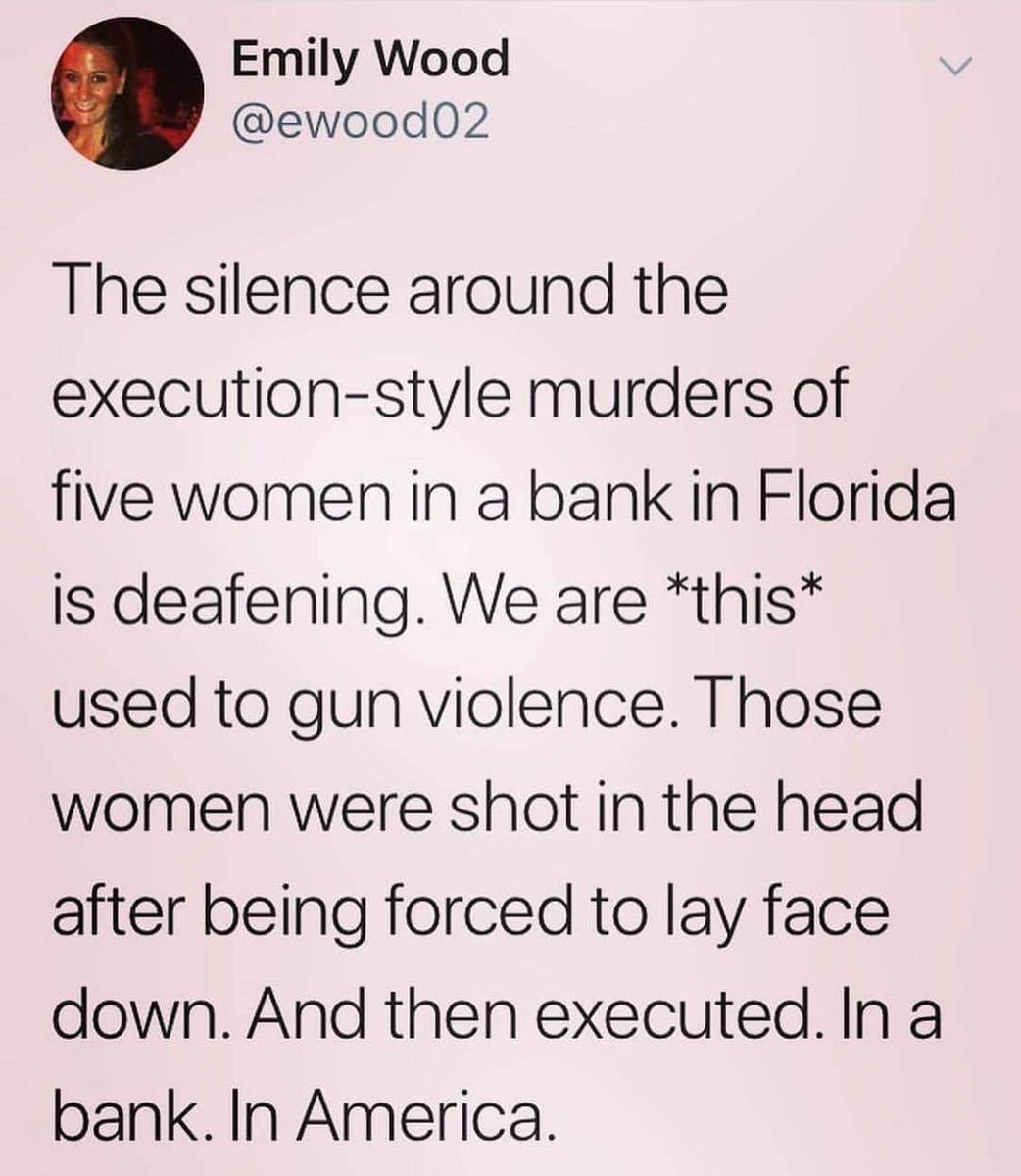 bgd99's tweet photo. #BankShooting #Florida #FloridaShooting Where is the uproar about this?@marcorubio https://t.co/JrnZaH7Yjg