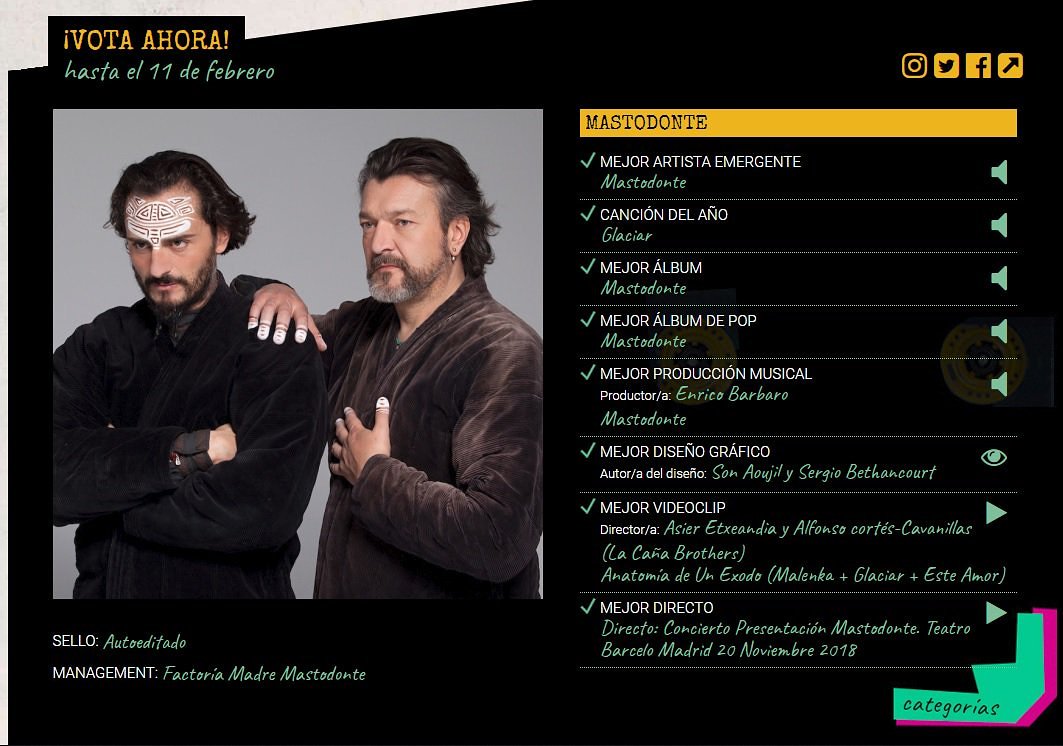 asieretxeandiaf's tweet photo. ATENCIÓN, todos a VOTAR desde hoy hasta el 11 de febrero a @MastodonteFM para los #PremiosMin 🤟 en las diferentes categorías
Aquí enlace⬇️
https://t.co/G8z7dQk5W4
Sólo hay q registrarse con vuestro mail y votar a 6 d las categorías.TODOS nuestros votos cuentan @asieretxeandia https://t.co/sRRYxiiNPB