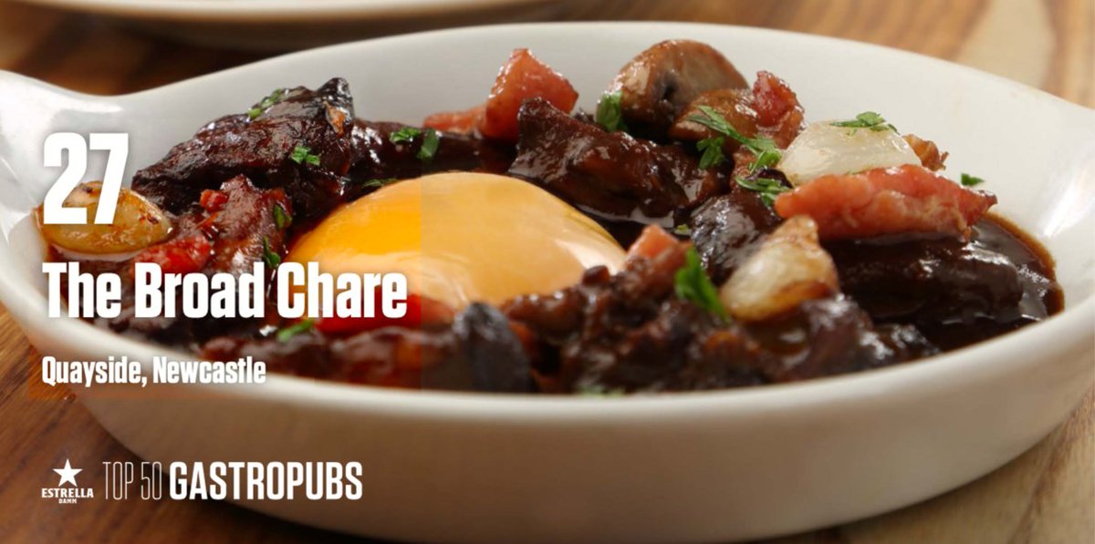 Estrella Damm Top 50 Gastropubs (@top50gastropubs) on Twitter photo In at No.27 is #Newcastle pub <a href="/_thebroadchare/">The Broad Chare</a> #EatNewcastle #TasteNorthEast #Top50Gastropubs In at No.27 is #Newcastle pub <a href="/_thebroadchare/">The Broad Chare</a> #EatNewcastle #TasteNorthEast #Top50Gastropubs