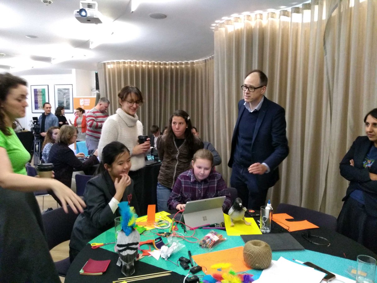 microbit_edu's tweet photo. A Winners Day full of astonishing creativity &amp; collaboration from our #microbitGlobalChallenge winning kids: https://t.co/rUXM3WEppJ

The team are full of ideas using #microbit to help meet the @UN's #GlobalGoals for Sustainable Development

#TeachSDGs #WorldsLargestLesson https://t.co/xzgvtVwBwt