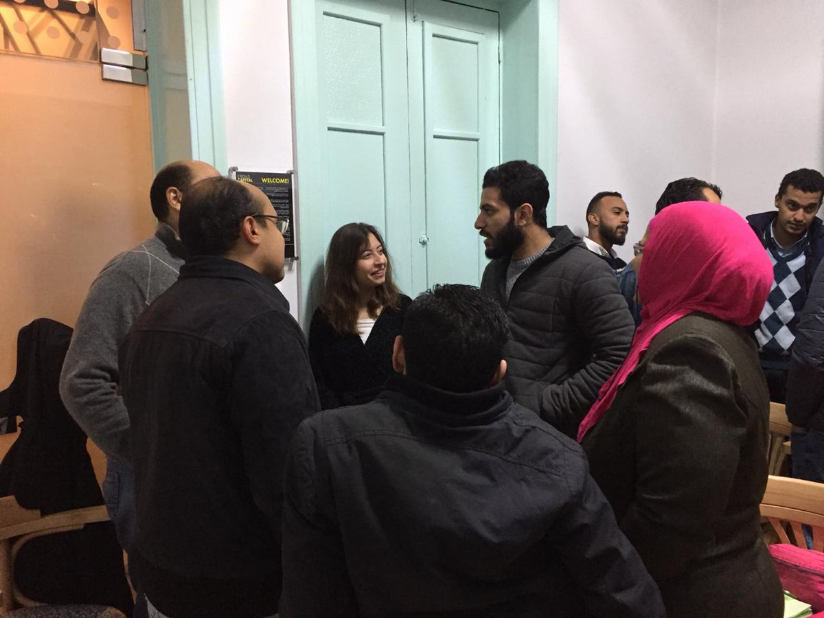 GENEgypt's tweet photo. Starting #StartupHuddleCairo6 session with a quick warm up to make everyone get to know each other!
Let the fun begin!
#GENEgypt #MCSBE https://t.co/bYfNKEk5yh