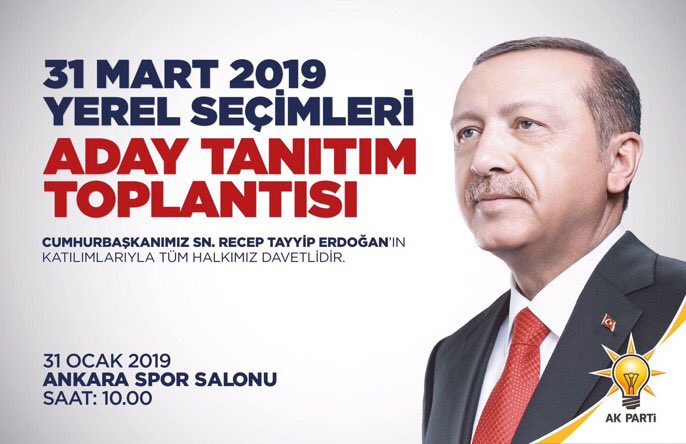 Cumhurbaşkanı Sayın Recep Tayyip Erdoğan’ın katılımlarıyla 31 Mart 2019 Yerel Seçimleri Aday tanıtımı olacak.                                         <a href="/osman_oren/">Osman Ören</a> <a href="/focalapkulu/">Fuat Özgür Çalapkulu</a> <a href="/farisakgul/">faris akgül</a> <a href="/Nevzat_karaatay/">Nevzat Karaatay</a> <a href="/hsalimseven/">Salim SEVEN</a> <a href="/ali_ilbas/">Ali İlbaş</a> 

#ÖnceMilletÖnceMemleket