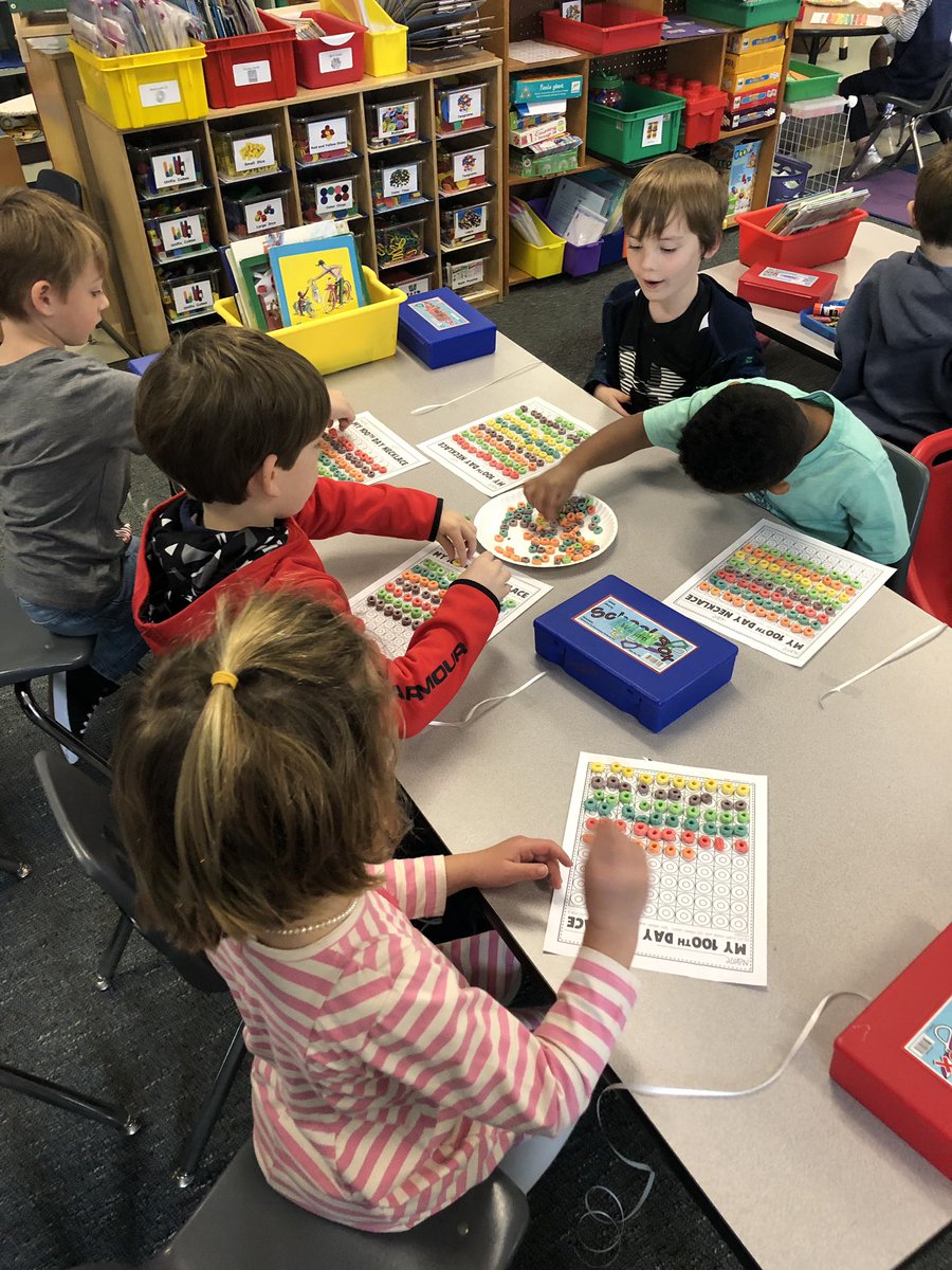 kinardmde's tweet photo. Gearing up for the 100th day of school! 💯 #math #10setsof10 #kindergarten #mdelem https://t.co/GhnXFIRvYr