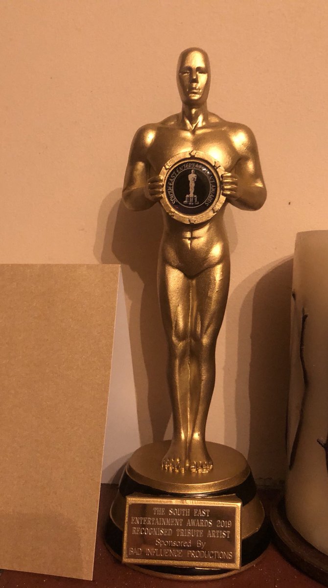 Sitting pride of place on my mantle piece! Recognised Tribute Artist 2019 Thank you @SEEAHQ - &amp; a Special thank you to <a href="/britneyspears/">Britney Spears 🌹🚀</a> for all of these amazing experiences in my life! 😘