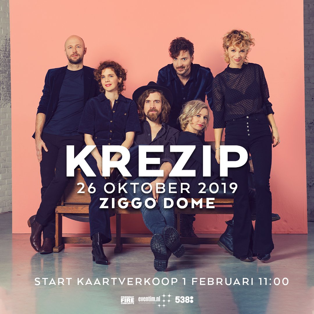 Yes! We gaan het nog één keer doen! We gaan nog één keer terug naar <a href="/pinkpopfest/">Pinkpop festival</a> waar het allemaal begon en we vieren het met een grote show in de <a href="/ZiggoDome/">Ziggo Dome</a> op zaterdag 26 oktober. Zie voor tickets en info: Krezip.nl. #Krezip2019