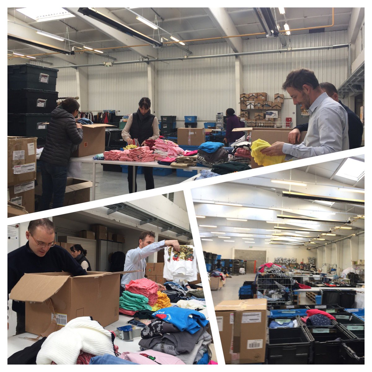 FontanilleJulie's tweet photo. C’est parti, la #SogetInvolvedWeek à commencé aujourd’hui chez @sogeti_fr ! À #Lyon, nous soutenons le #fndsa : tri de vêtements, distribution de repas & collecte de produits d’hygiène. Mobilisons-nous ! 💫
#solidarité #lifeatsogeti https://t.co/GaCUuTVz1Y