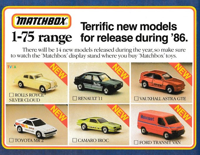 matchbox toyota mr2 1986