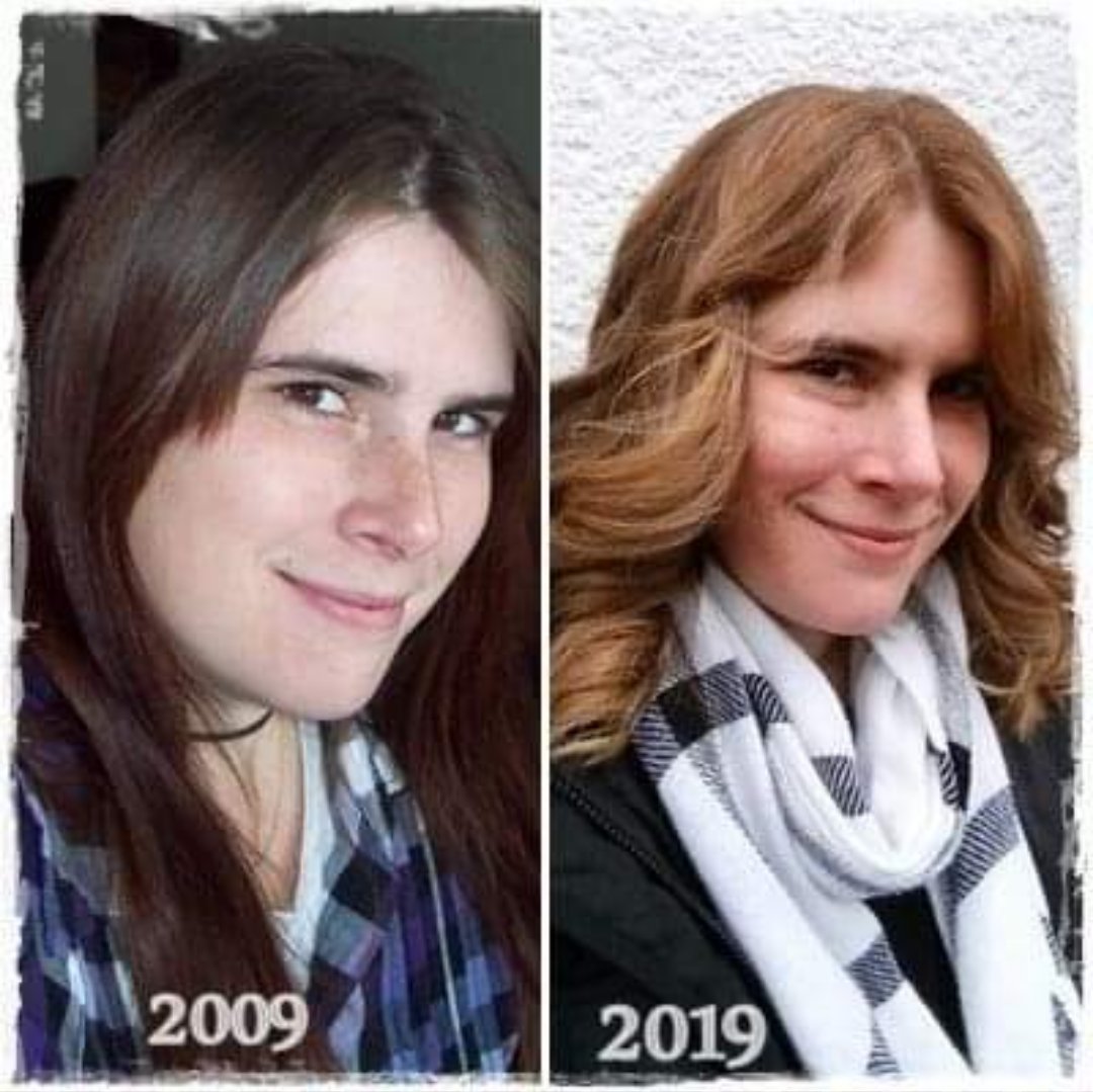 My new life are started today at 11am and i'm so damn it happy about that😁🎊🍾 New Life - New Haircut - New Color #2009vs2019 10 years Challenge 😁😎 #startofsomethingnew #nextdoor