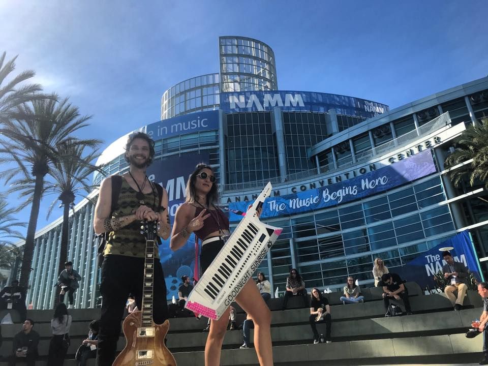 ROLANDCANADA's tweet photo. Shoutout to our friends from Toronto, @gnsrband, for rocking #NAMM2019 this past weekend! That AX-Edge is looking dazzling ✨

#rolandcanada #rolandtoronto https://t.co/w31OXv5PK4