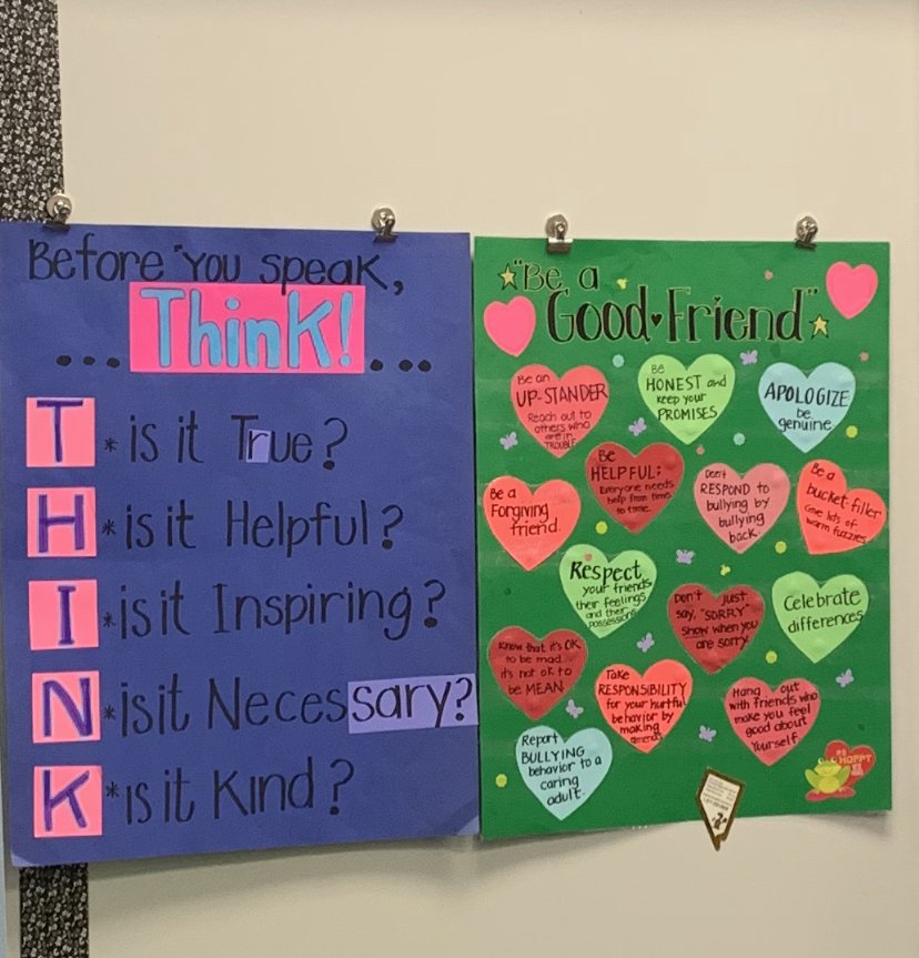 Matsisheteach's tweet photo. Reading "Trouble Talk" in our Project Cornerstone today! Learning how to speak in supporting ways to each other, @DeVargasSchool Character Counts! https://t.co/ctbSgOWx2E