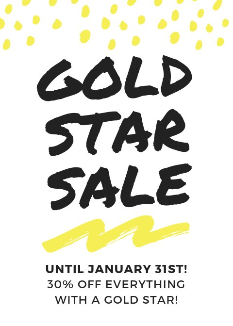 ShopVioletDC's tweet photo. Happy Monday! ✨30% off all items with a gold star sticker now through January 31st! Stop in to shop! ✨ https://t.co/XwUGc7ktDc