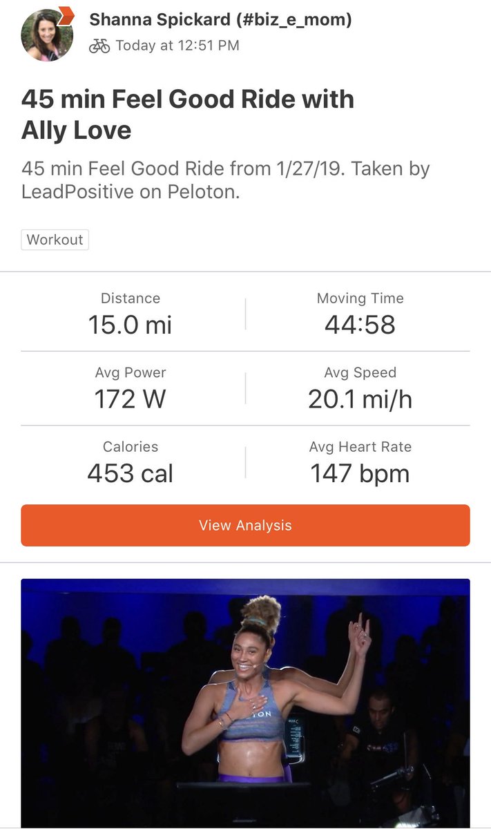 srspickard's tweet photo. #fitleaders #peloton #kickingthiscold #feelgoodride @AllymissLove #LeadPositive on a snow day break! https://t.co/I5cJjhrqA2