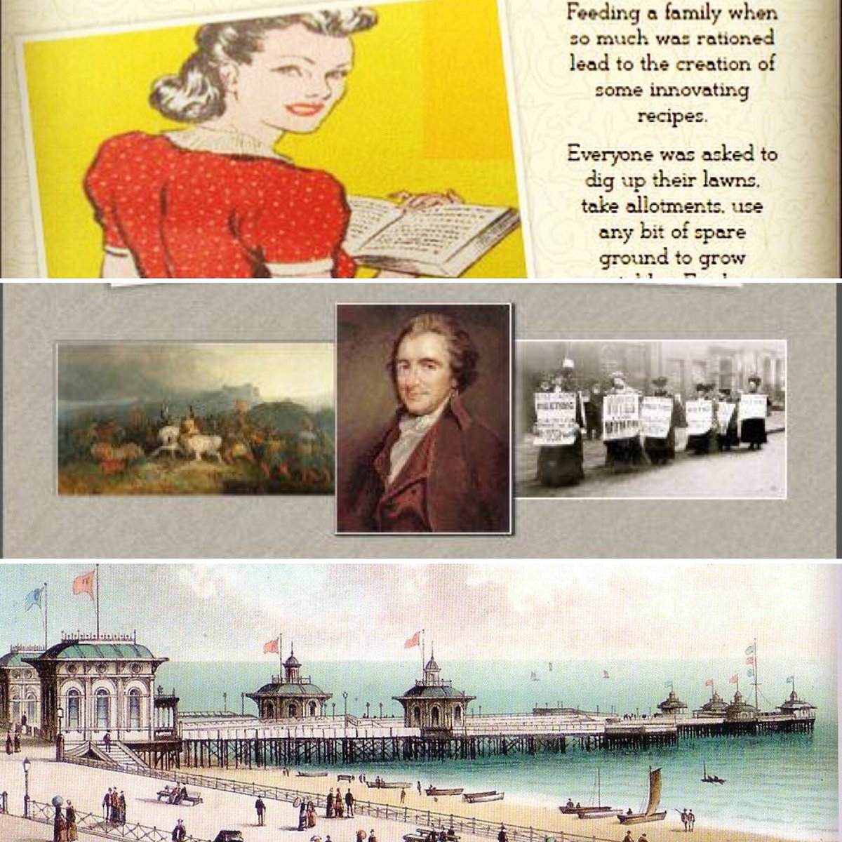 The first Talk of the year, Ration Recipes and Digging for Victory 1940s,  will be on Thursday 7th February.
On 7th March, Andy Thomas presents a talk - The Story of English Freedom.
Sussex Piers: Disappointed bridges or palaces of delight? is the 4th April evening talk.