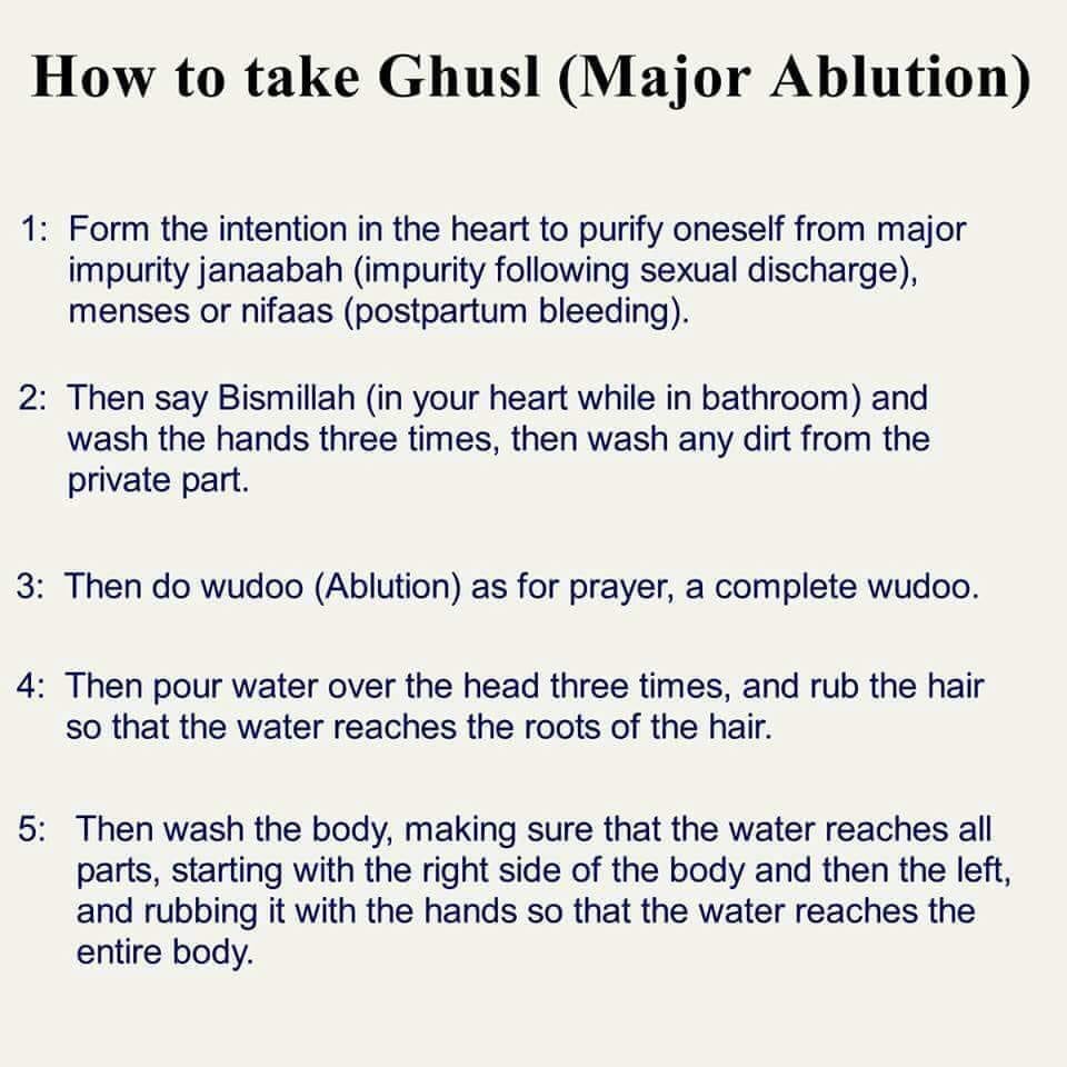 islam_peacefull's tweet photo. Many muslim youngsters don't know how to take #Ghusl (major ablution)Please share as much as you can and be a part of sharing knowledge. Help them learn Ghusal. Its Sadqa E Jareyah. Jazakal lahu khayran. https://t.co/vUhSCWhpvp