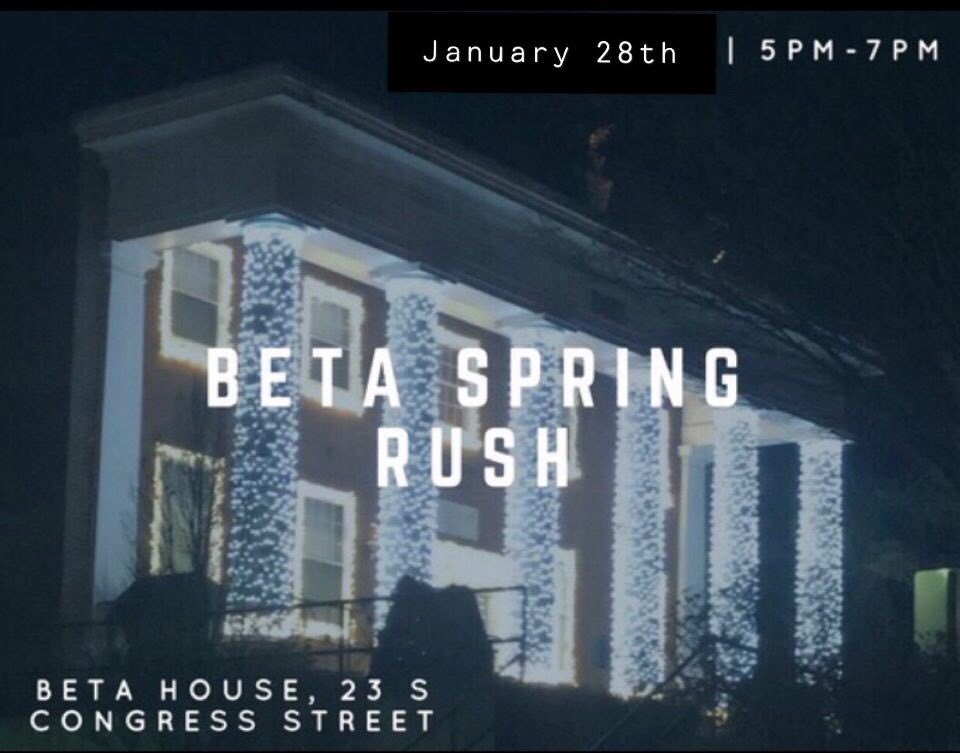 Come join us tonight for some food, a house tour, and great start to rush week!