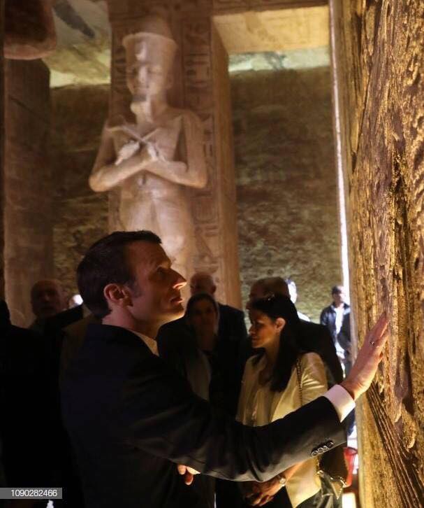 HebatallaKAOUD's tweet photo. French President Emmanuel Macron Visits Abu Simbel Temple https://t.co/Juc0HzIaSc