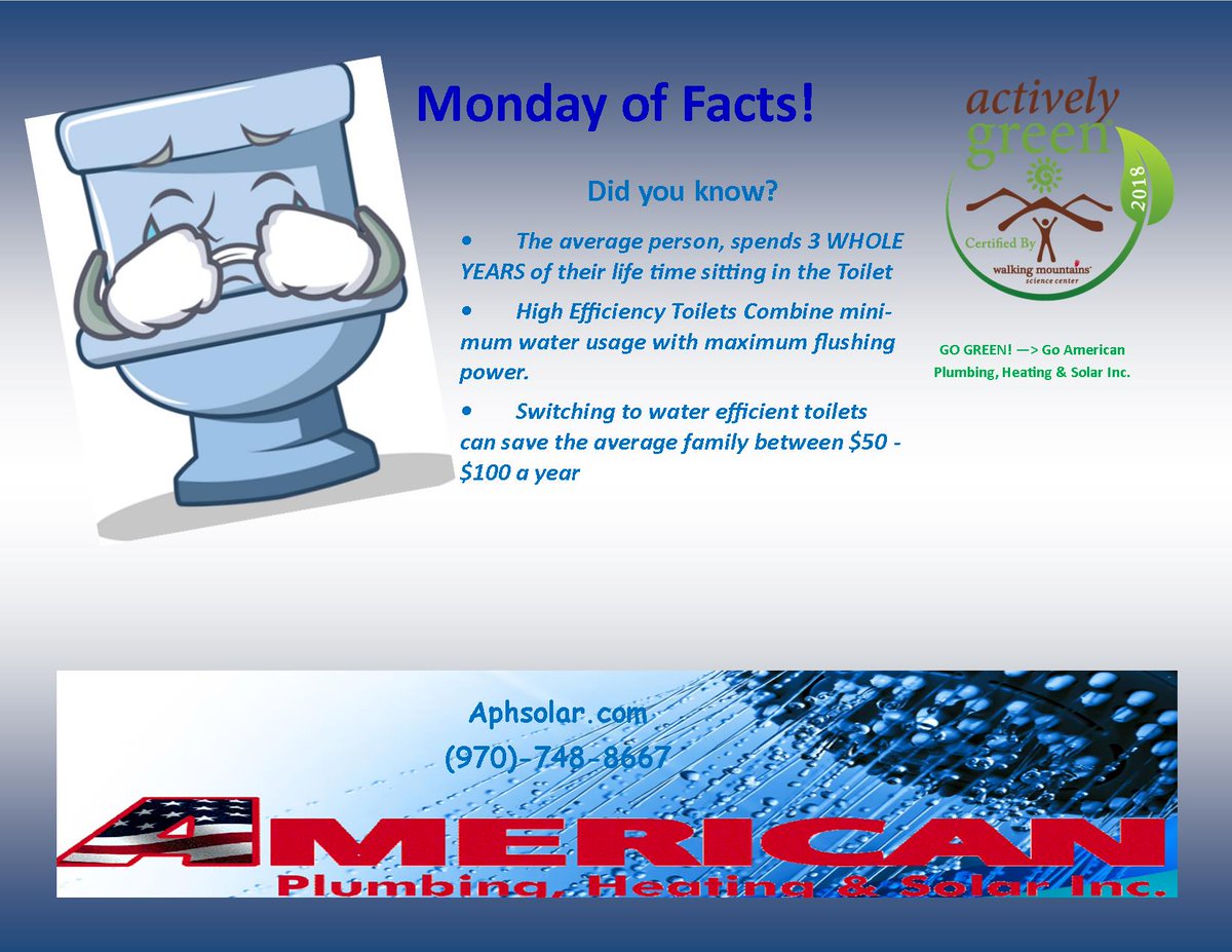 Want to upgrade to a High-Efficiency Toilet? Give us a call at (970)-748-8667