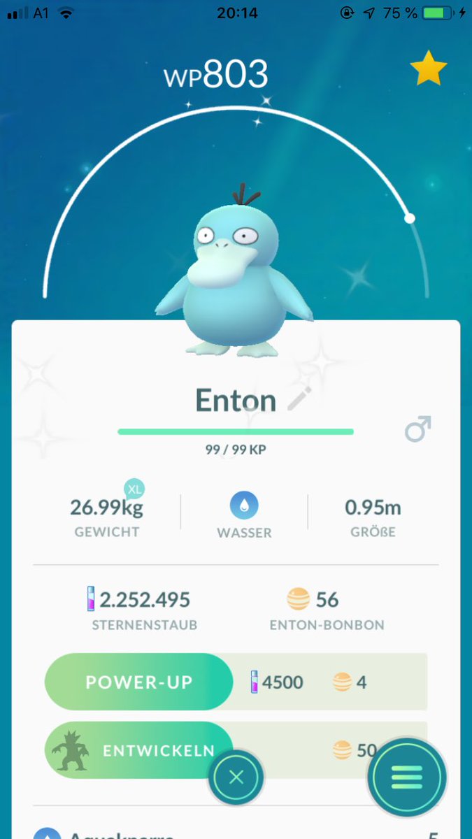 FloPlaysYT's tweet photo. Irgendwie habe ich in letzter Zeit sehr viel Glück mit Shinys 👌😁🔥

#PokemonGO #Pokemon #FoundPsyduck #Shiny https://t.co/m6E9IF8yMC