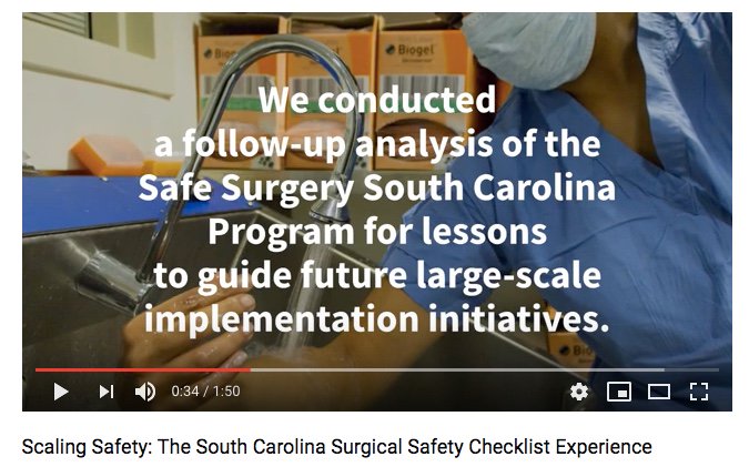 AriadneLabs's tweet photo. NEW! #SurgicalSafetyChecklists are simple, but implementation can be complex. Learn how our collaboration with @SCHospitals on the Safe Surgery South Carolina Program identified key lessons for scaling health solutions across large systems. WATCH: https://t.co/LpzQLSfF0C https://t.co/Z8niz2DhOF