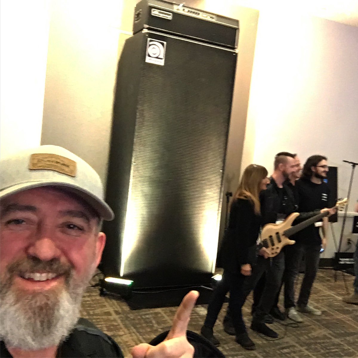 JamSpots's tweet image. This Ampeg Bass Amp goes up to 11.... feet.