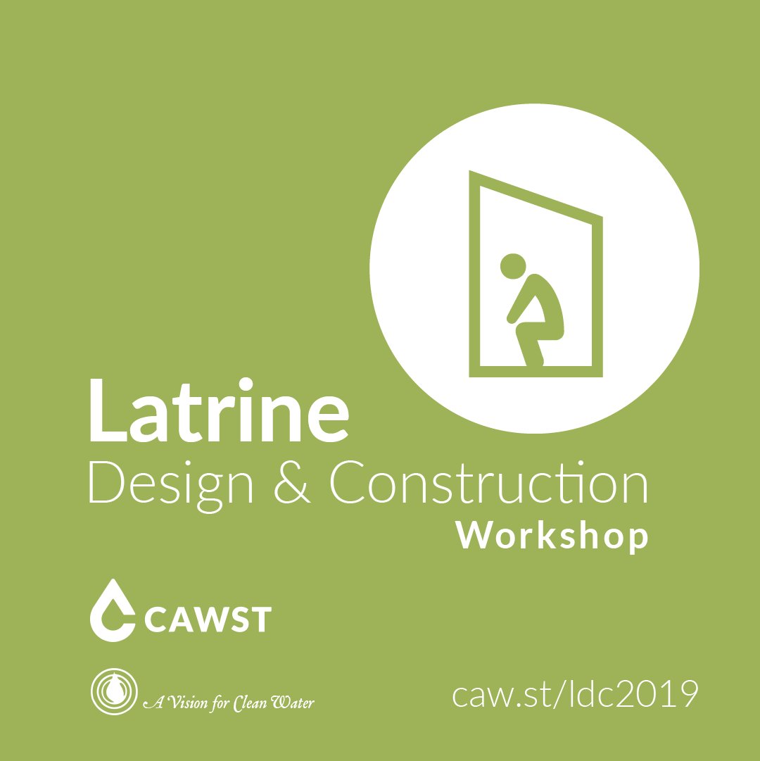 cawst's tweet image. 🚽🧠Get the knowledge and skills necessary to design, site, and construct a #latrine that is technically and environmentally appropriate, and that community residents will want and use. Workshop in #Michigan Apr 26-28: caw.st/ldc2019
#GetWASHEd #sanitation