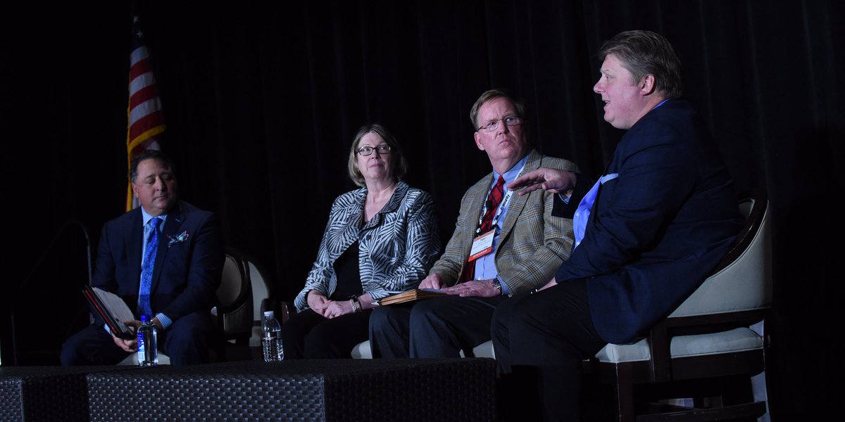TeamAPCIA's tweet photo. Dynamic Panel Discussion about Current Legal Environment w/ John Bruno @AAAnews, Laura Foggan @Crowell_Moring, Sherman “Tiger”Joyce @AmTortReform and
Dennis Kerrigan @ZurichAdvocacy @Zurich #ERT19 #Tort #contracts #AOB #costdrivers #litigation https://t.co/VStCbyMFiE