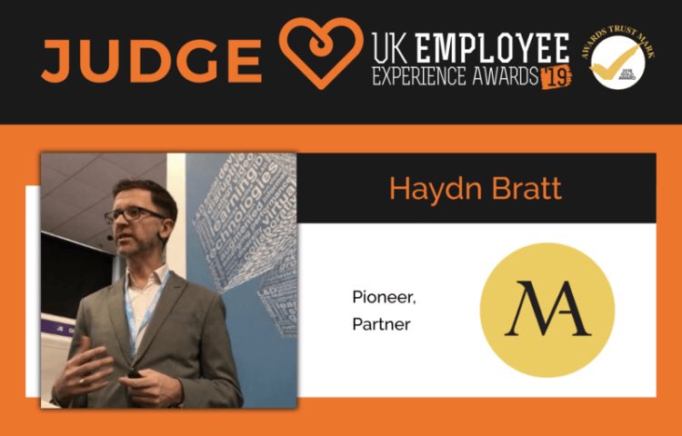Celebrating Excellence in Employee Experience 💫 our #MicroCoach <a href="/HaydnBratt/">haydn Bratt</a> will be a judge at this year’s #UKEmployeeExperienceAwards19 we are very excited and honoured to be involved. To learn more about <a href="/HaydnBratt/">haydn Bratt</a>  visit e-x-a.co.uk <a href="/awardsinter/">Awards International</a>