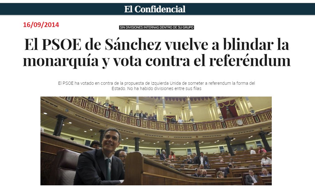 Pedro Sánchez, pide elecciones en #Venezuela como adalid de la democracia, pero en España se niega a someter a referéndum la forma del Estado: Monarquía o República. Consejos vendo que para mí no tengo.