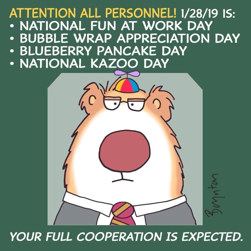 HSGCanada's tweet photo. Add some fun to your #workday. #FunAtWorkDay is all about enjoying yourself; dress up silly, partake in office-based mischief, or just crank the music up loud while you work!
...
#mentalhealth #funatwork #collaborate #celebrate #workplacewellness https://t.co/qI5D4q3SwU