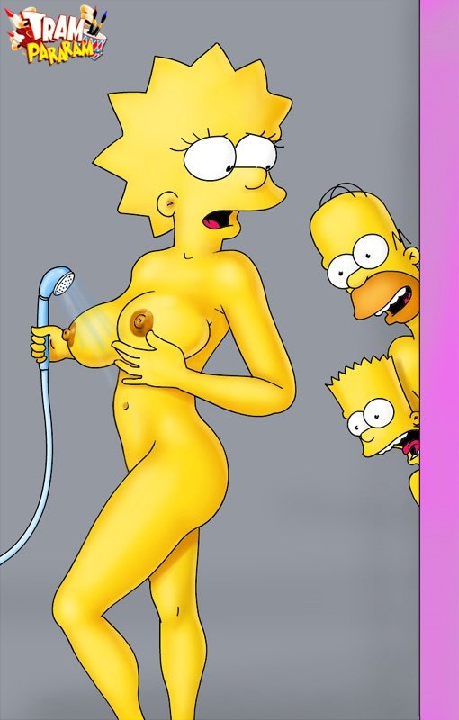 Lisa con los hombres de la casa.#incest #porn #Simpson.