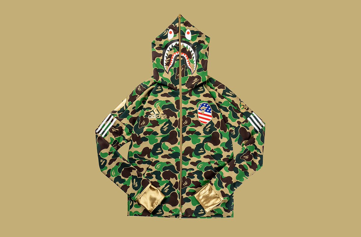 adidas x bape shark hoodie