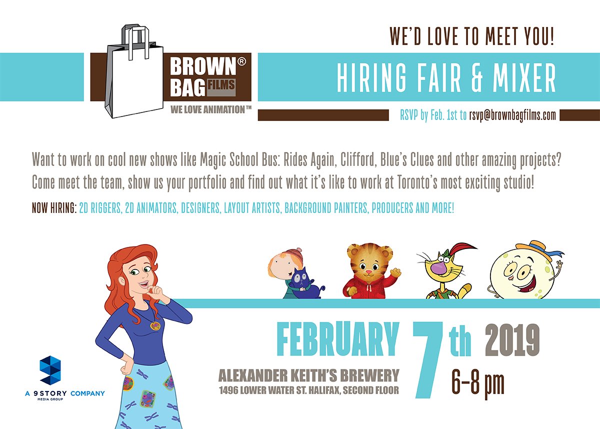 BrownBagJobs's tweet photo. ✴️DEADLINE ALERT✴️

Registration for our Halifax #HiringFair &amp; Mixer closes this Friday, Feb 1st. 🗓️

This is your chance to meet with our friendly team and learn more about all the exciting positions we're hiring for! To RSVP email 👉 rsvp@brownbagfilms.com https://t.co/FkwsQrx6Ws