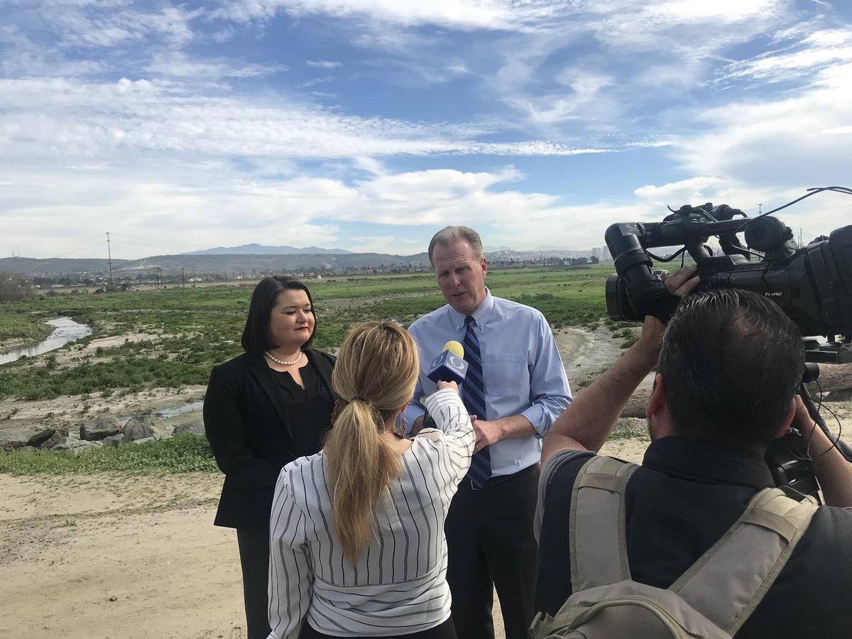 Kevin_Faulconer's tweet photo. Tomorrow City Council will meet to discuss joining litigation to force the US Government to address the sewage, sediment and trash that continues to flow into the Tijuana River Valley. @vivianmorenosd and I urge them to support joining the State lawsuit. https://t.co/CKXJ2vqff8 https://t.co/sumiuwc1dP