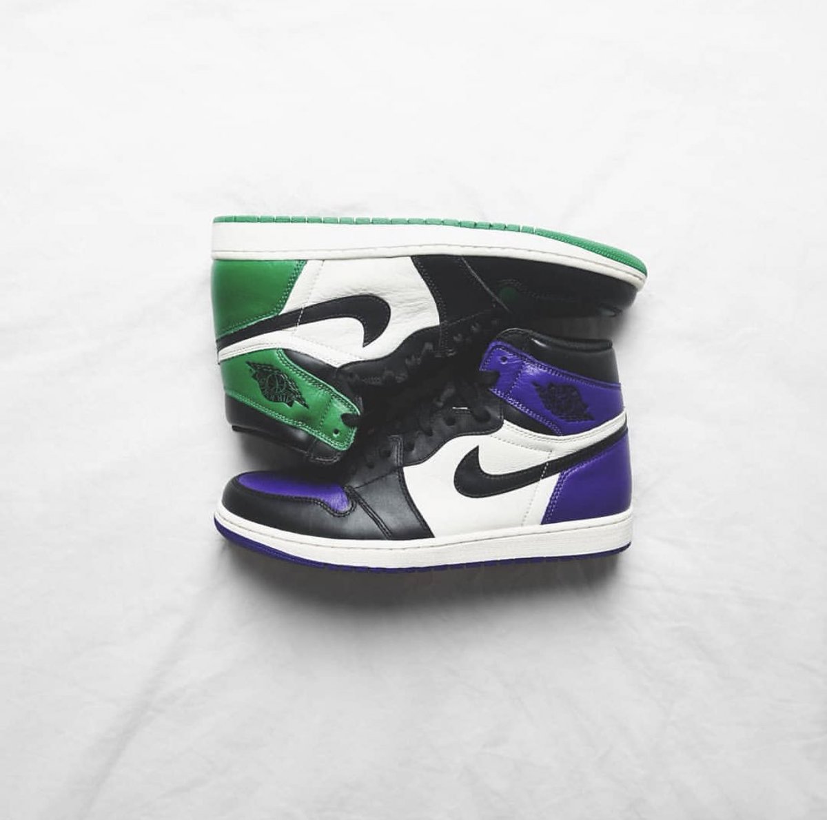 Jordan1Club's tweet photo. Modern classics? 💚💜
#Jordan1Club ☑️ https://t.co/xYVhGTnsxh