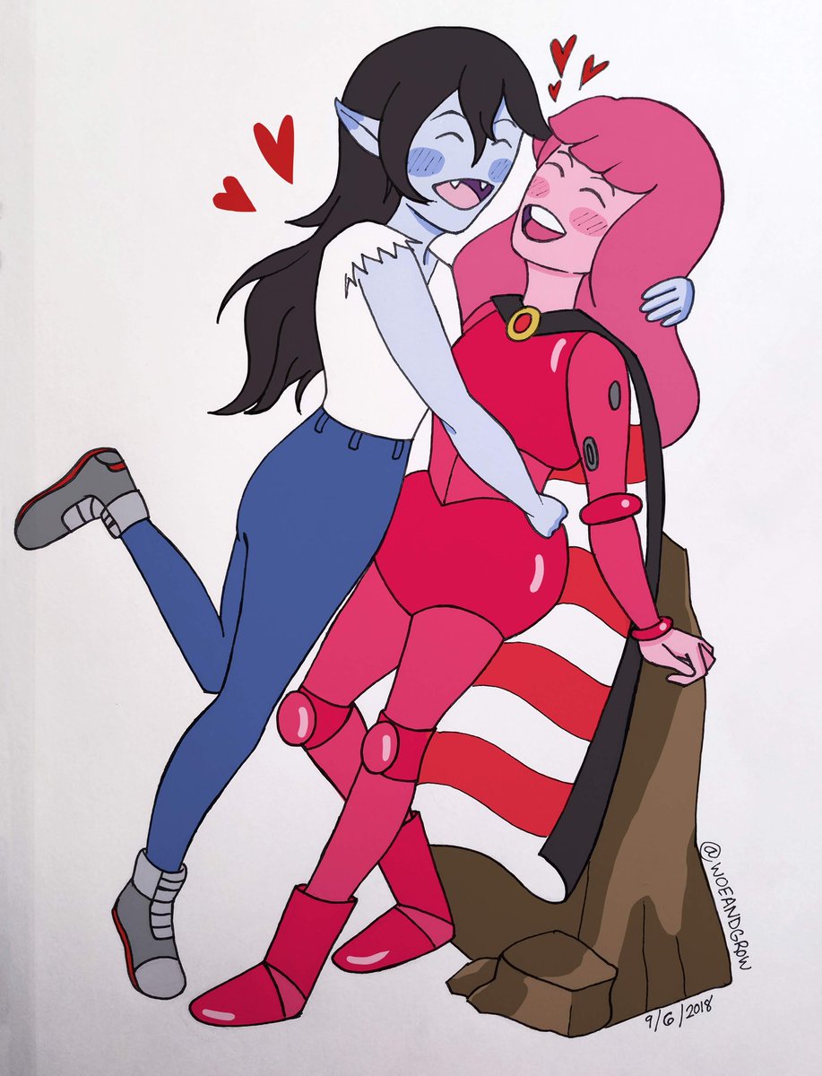 AlexiaMohabir's tweet photo. Finally finished this old #Bubbline #AdventureTime #fanart piece from the #AdventureTimeFinale ❤ https://t.co/boJvYP8BUv