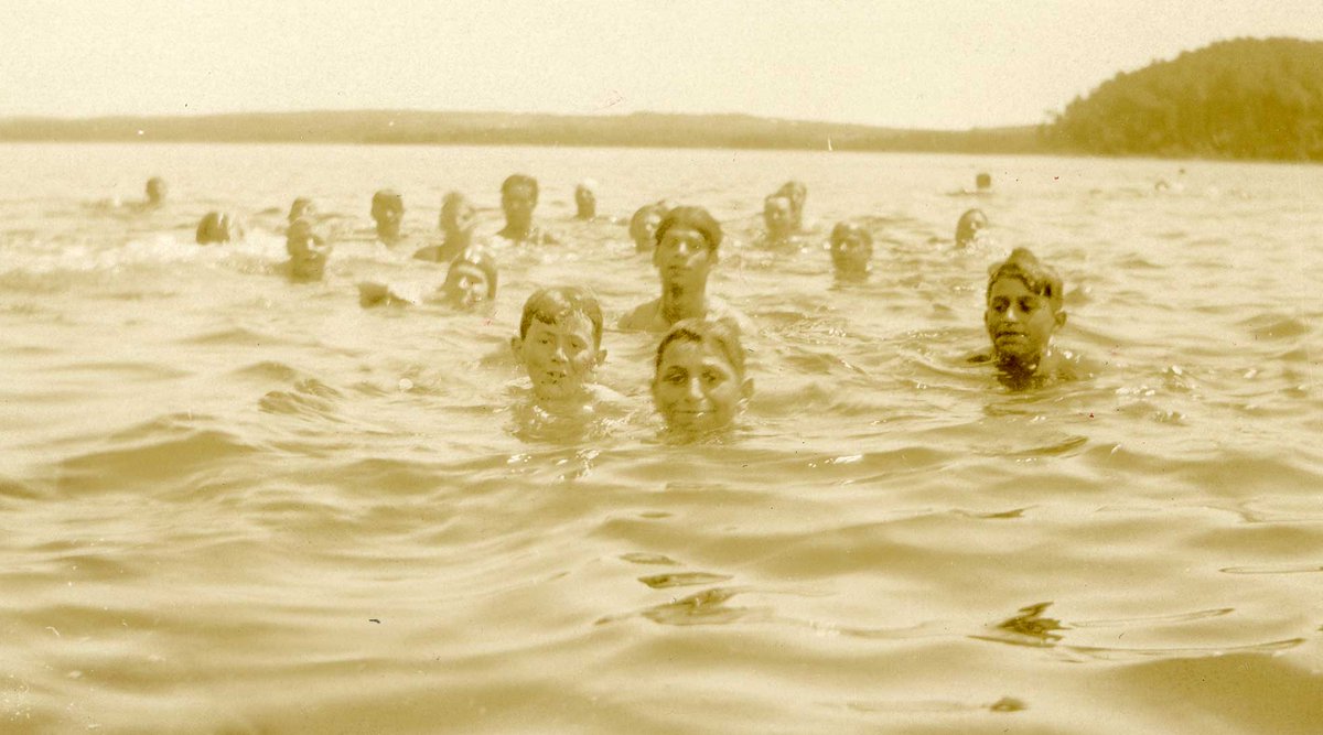 beatoninstitute's tweet photo. Dreaming of warmer days? Today we're sharing a photograph of the #Sydney #YMCA #summercamp, ca. 1930-1931. Reference number: 81-1372-6452. #cbsummer https://t.co/v2pRSF7Reo