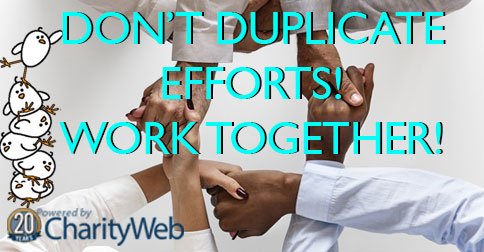 We love to save our clients time, prevent them for duplicating efforts, and track campaigns for maximum effectiveness. We are proud that our platform integrates with many of the systems you currently have in place. charityweb.net/resources/inte…