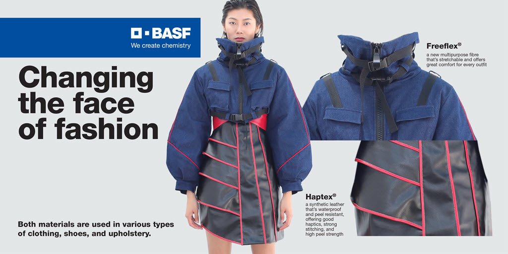 BASFCorporation's tweet photo. “Trying out Freeflex and Haptex from BASF was a fantastic discovery – total comfort and all-around versatility that allows me to design all sorts of items” says fashion designer Enchi Shen. Together with Enchi, we are collaborating for #NYFW ! #freeflex #haptex https://t.co/cFh4tW0XE0