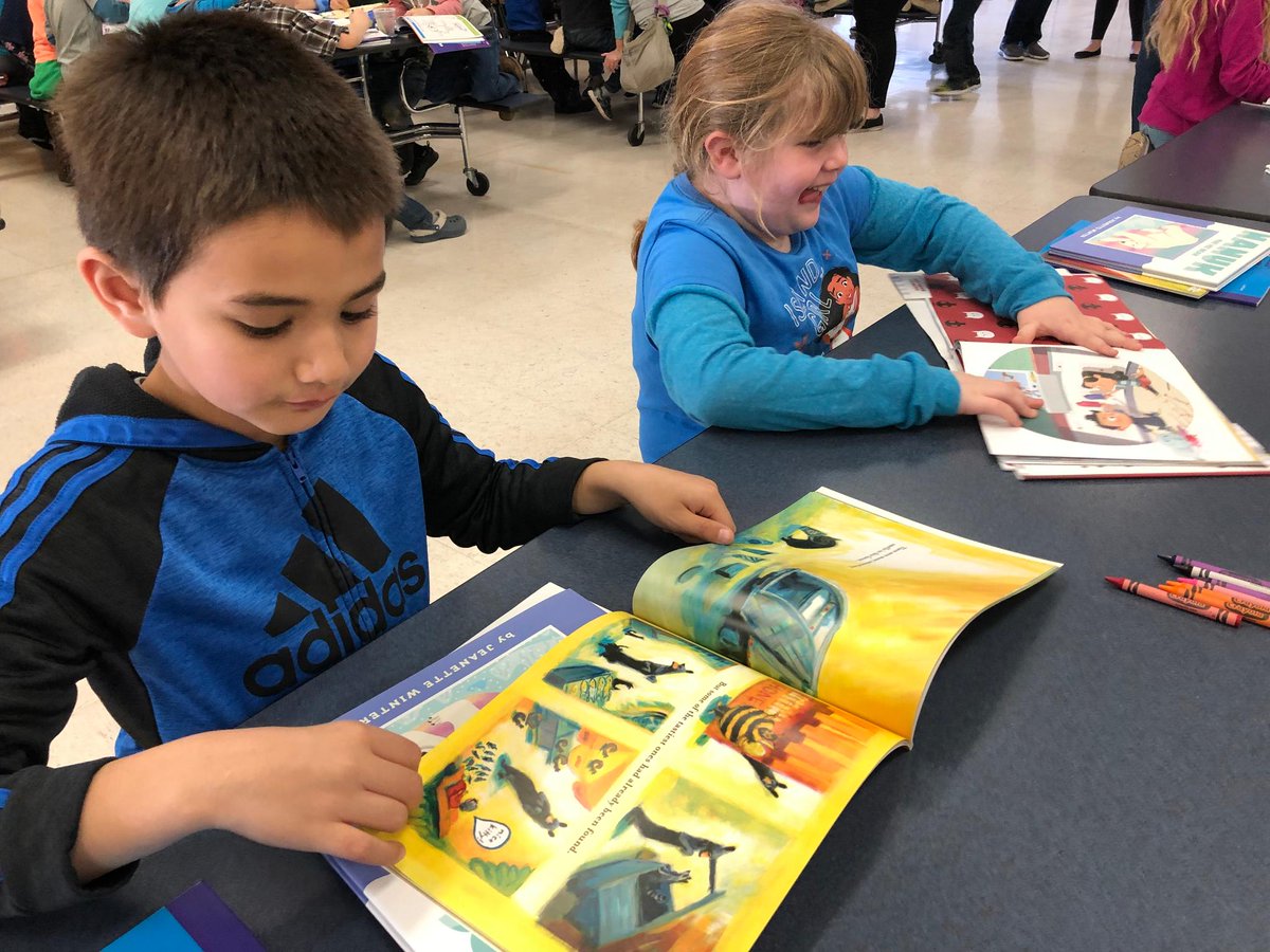 KPMG_US's tweet photo. Our #KFFL volunteers had an inspiring afternoon last week delivering 1,200 new books and engaging with students, teachers and administrators @PonderosaTigers Elementary School in Paradise, CA to support those impacted by #CampFire. #BookstoKids #TangibleDifference. https://t.co/VNHg4wRXP1