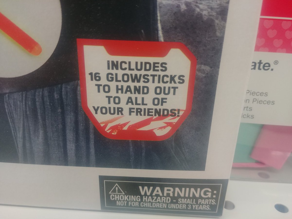 Not sure if an armed suitor is a Valentine's Day turn on, but I'll take the chance for a free glowstick.