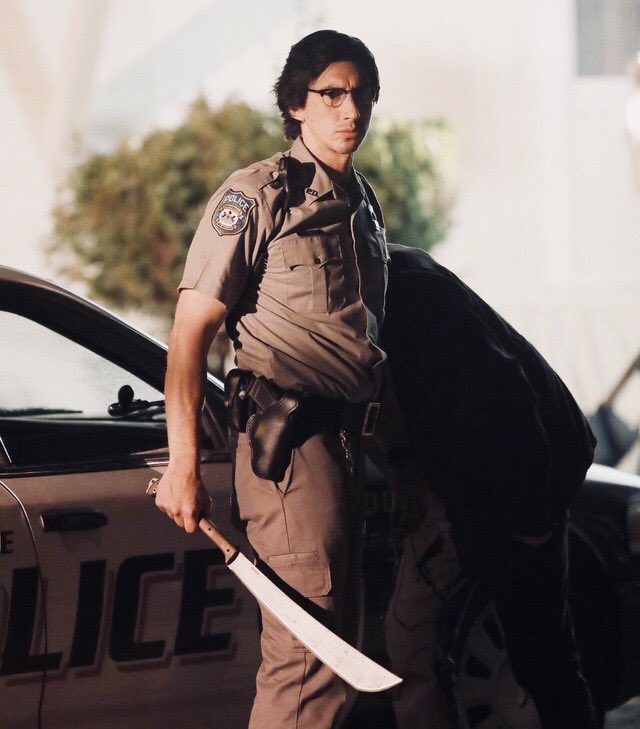 FlashyAyy's tweet image. Adam Driver with a freaking machete in Jarmusch’s upcoming zombie flick, “The Dead Don’t Die”