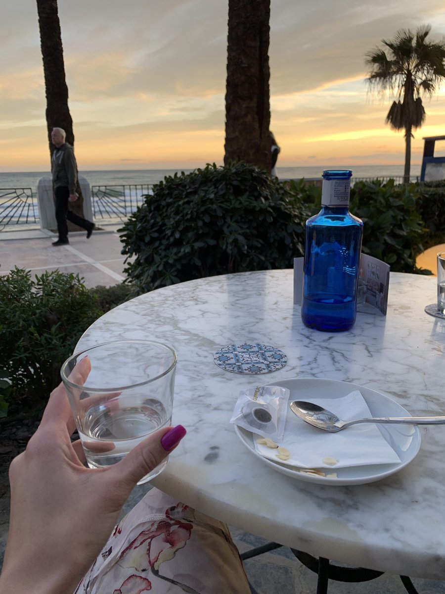 KateRebellious's tweet photo. What a moment! Sunset π
pic - done β
πͺπΈβοΈ @cappuccinograndcafe #spain #coffee #sunset #marbella #enjoy #view #palmtrees #promenade #playa #blogaboutlife #spainπͺπΈ #soydelverdesoyfeliz #amazing #picoftheday #instamood #trip #travelphotography #travelling #style #top #Poshmark https://t.co/t6gDgCwRN5