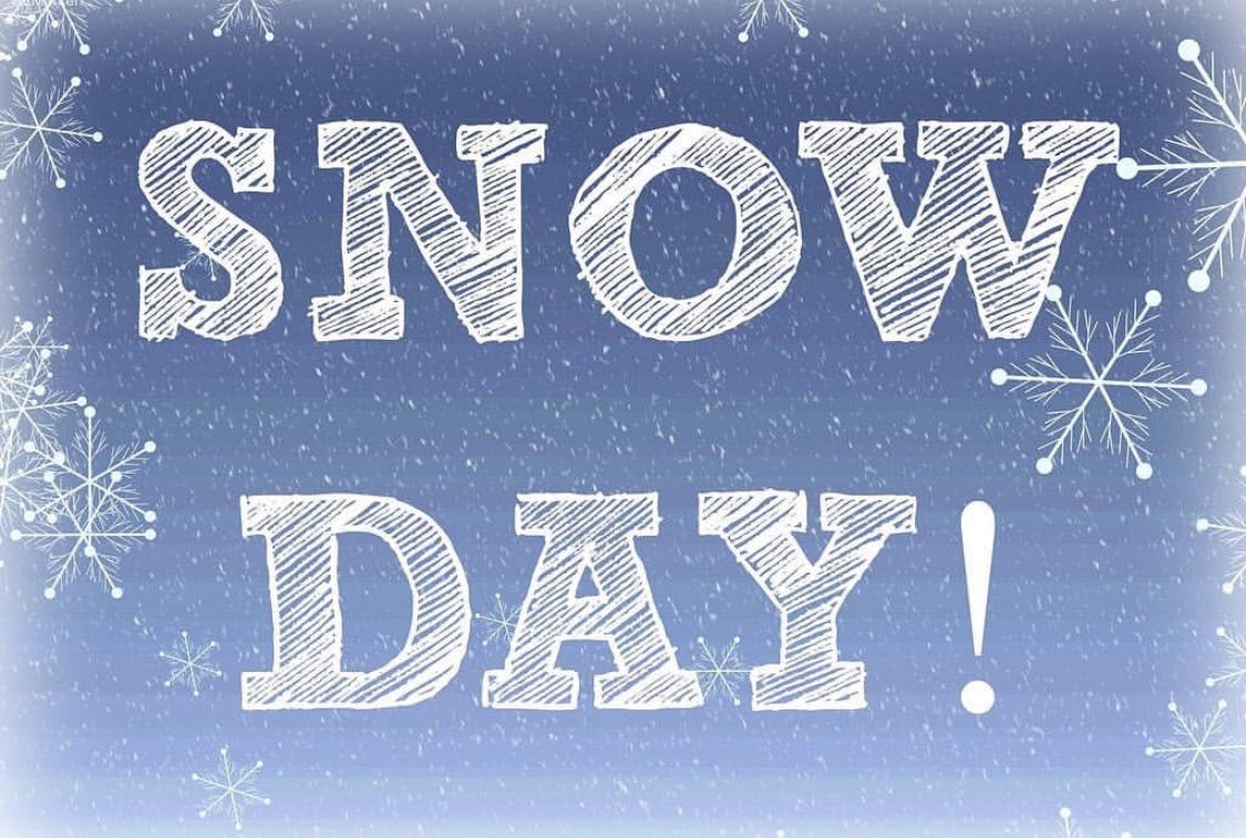 SNOW DAY- both studios are closed this evening due to current weather conditions.. drive safe and stay warm
