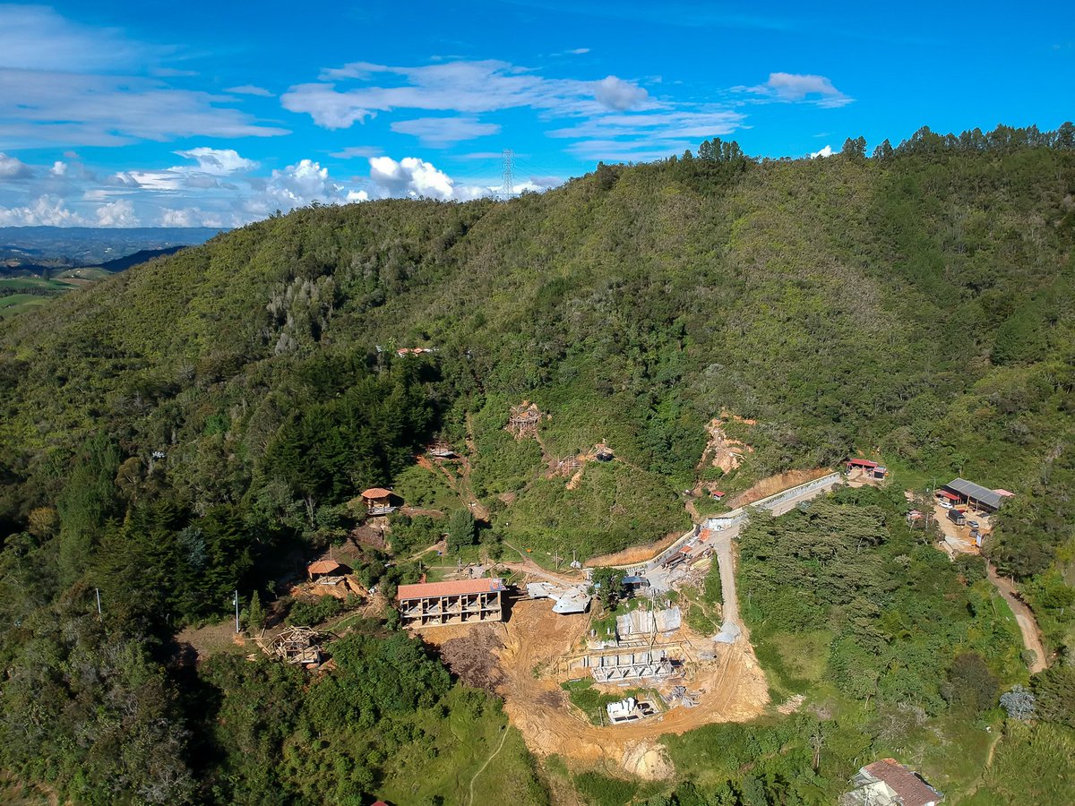 High above #Cannúa. Our rooms &amp; cabañas are being built for you to unwind among the charming #Antioquian fincas. See more here: cannua.com/en/rooms-suites
